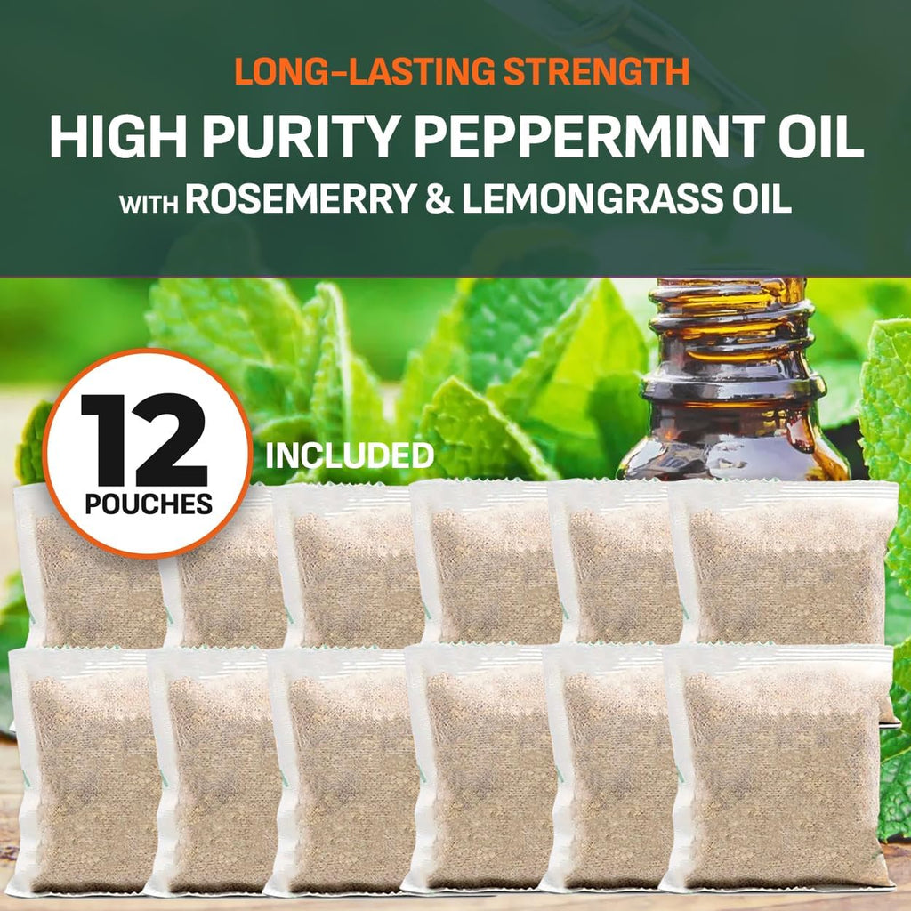 Rodent Repellent Pouches – Extra Strength Peppermint & Rosemary