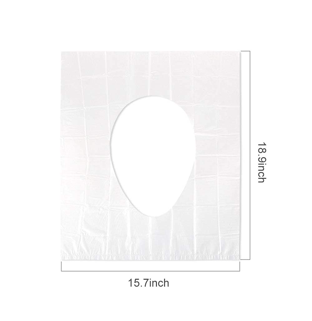 Disposable Plastic Toilet Seat Cover 100 PACK - No Worry Of Public Toilet Anymore👋