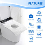 Disposable Plastic Toilet Seat Cover 100 PACK - No Worry Of Public Toilet Anymore👋