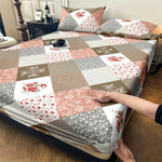 Bed Sheet & 2 Pillowcase Set - 100% Cotton All-Season Comfort, Machine Washable - Includes Fitted Sheet and 2 Pillowcases for Twin