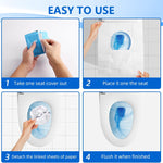 Disposable Plastic Toilet Seat Cover 100 PACK - No Worry Of Public Toilet Anymore👋