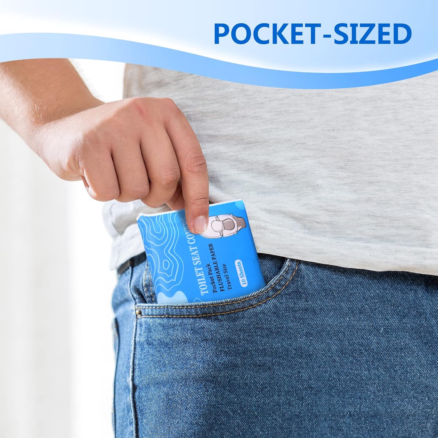 Disposable Plastic Toilet Seat Cover 100 PACK - No Worry Of Public Toilet Anymore👋