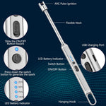 iinboBBQ Lighter Electric Lighter Rechargeable USB Lighter with LED Battery Display