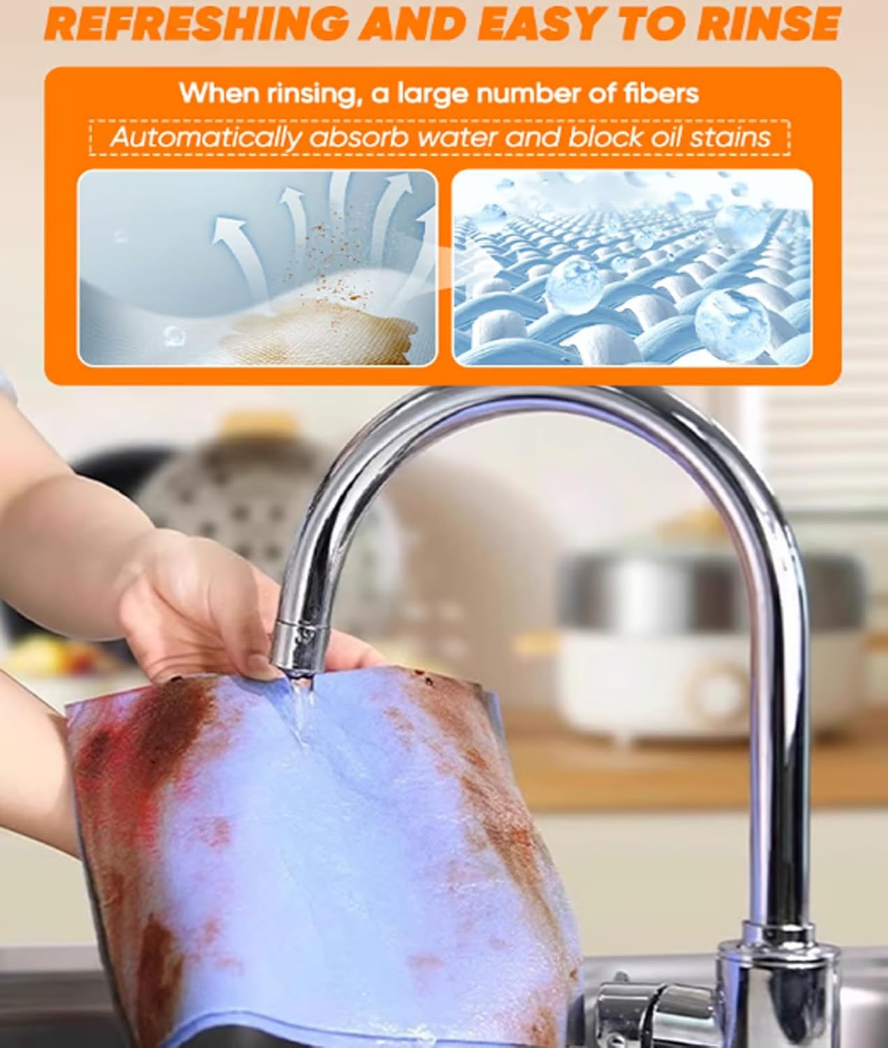 Absorbent Cleaning Cloth Multi-Purpose Non-Woven Cleaning Towels