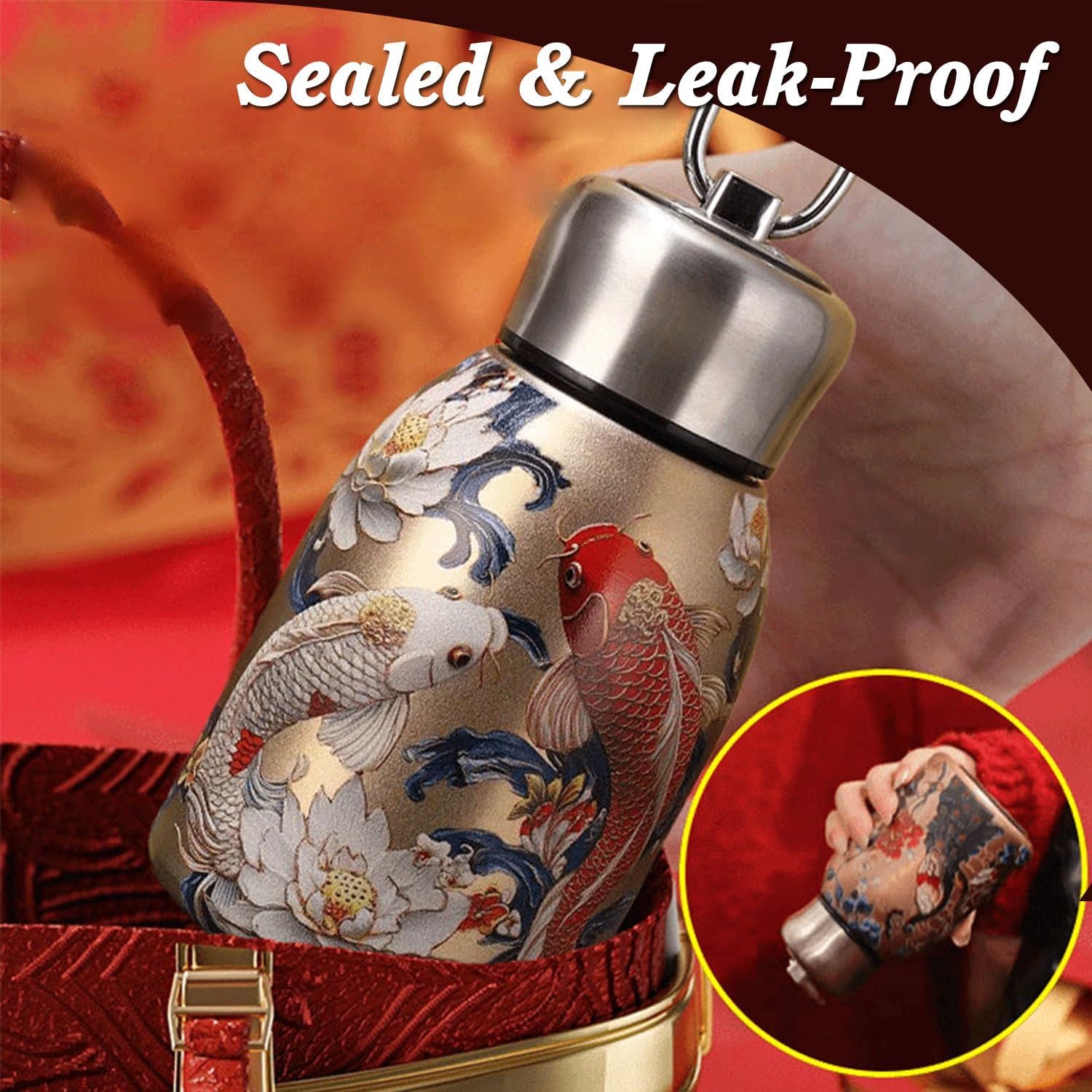 Stylish & portable insulated water bottle🔥