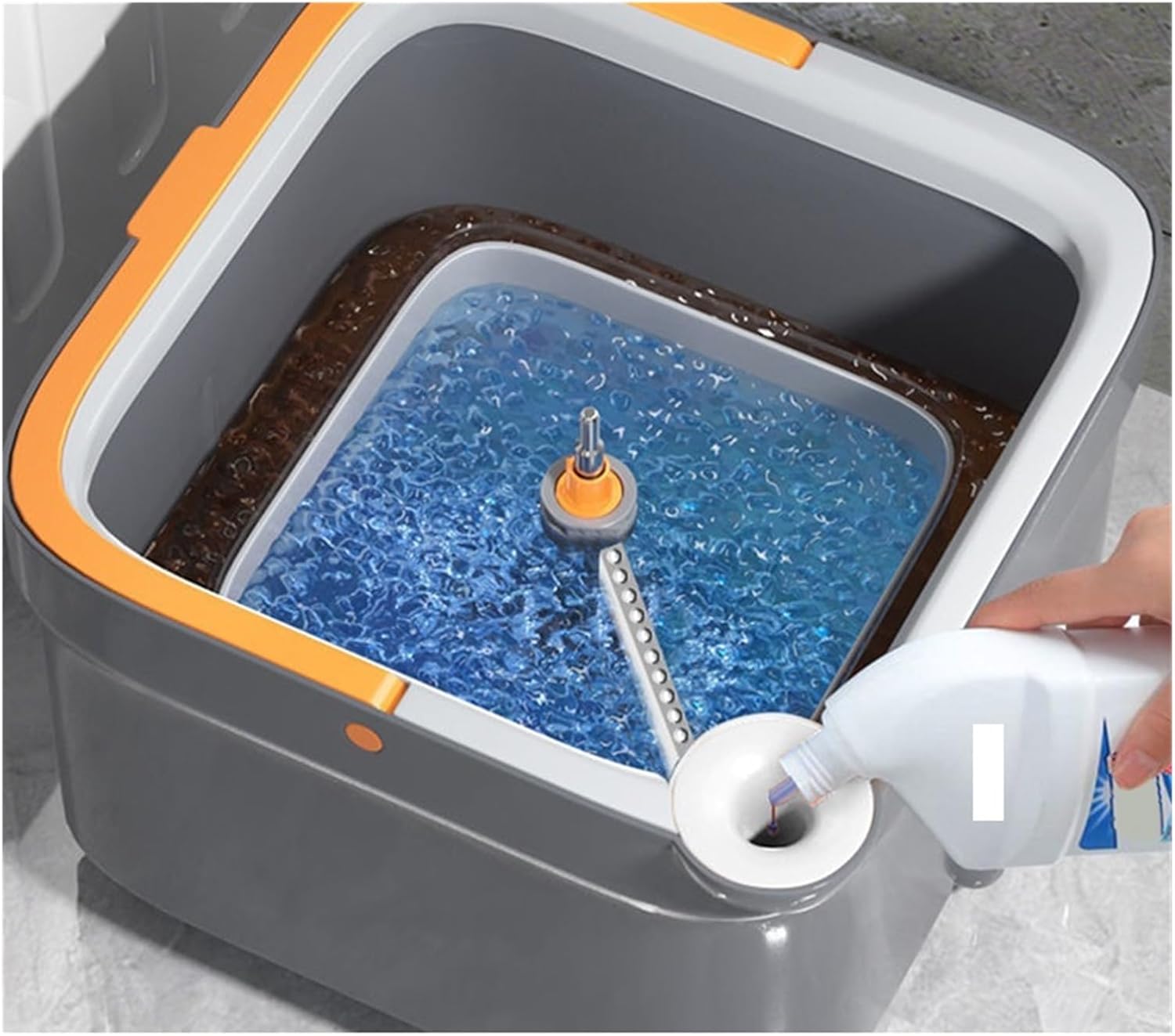 Mop 360 Cleaning Mop Telescopic Household Ceiling Cleaning Brush Tool Self-draining to Clean Tiles and Walls