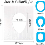 Disposable Plastic Toilet Seat Cover 100 PACK - No Worry Of Public Toilet Anymore👋