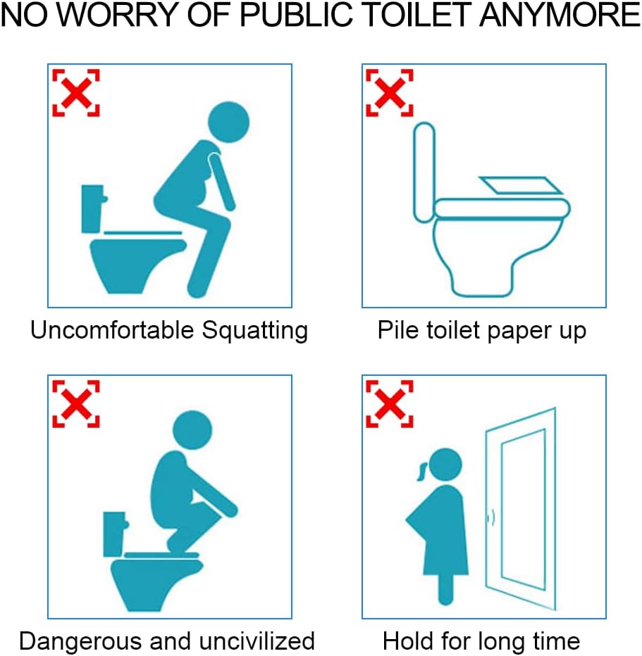 Disposable Plastic Toilet Seat Cover 100 PACK - No Worry Of Public Toilet Anymore👋