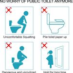 Disposable Plastic Toilet Seat Cover 100 PACK - No Worry Of Public Toilet Anymore👋